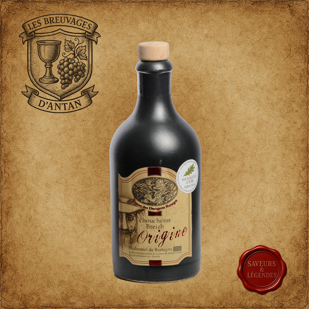 Bouteille de Chouchenn Origine de la Cave du Dragon Rouge